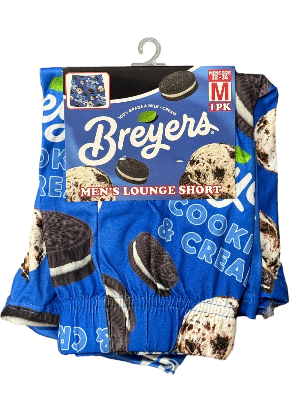 Mens Breyers Cookies & Cream Licensed Lounge Shorts - Size Medium - NWT
